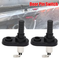 2pcs Car Door Switch Engine Hood Pin Switch Door Light Switch 20A-12V Vehicle Interior Light Lamp Switch Mounts Pin Switch