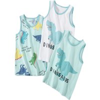 Boy Top Tanks Cartoon Dino Truck Anime Prints Cotton Underwear Kids Undershirts Cotton Tank Tops Size 3-12T Summer Home wear