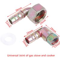 Gas Cooker Universal Joint Hose Connection Four-Part Internal Thread Intake Elbow Screw 4 points Universal Joint