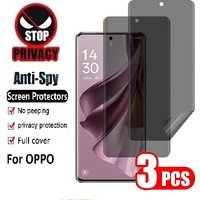 3Pcs Privacy Hydrogel For OPPO Reno8 Reno10 PHW110 Reno11 A F Pro Plus Z T 8T Lite 4G 5G Reno 10X Zoom Anti Spy Screen Protector