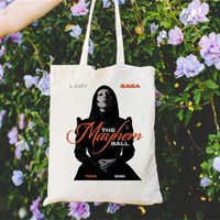 Lady Gaga Mayhem Canvas Tote Bags Insulated Multipurpose Fashionable Sustainable Wholesale Promotes Rustic Charm Beach