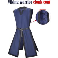 Medieval Renaissance Templar Coat, Viking Warrior Robe, Cosplay Halloween Carnival Stage Performance Costume