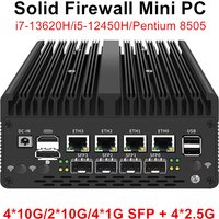 Topton H14 Firewall Mini PC 4*/2*10G SFP+ Intel i7 13620H 8505 4xi226-V 2.5G 2*DDR5 NVMe Industrial Computer Home Server Proxmox