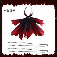 1/10 Spawn 3.0 Action Figure Black Red Wire Shaped Cloak Long Chain Toys Accessory For 7inch Mcfarlane Body Diy Decoration