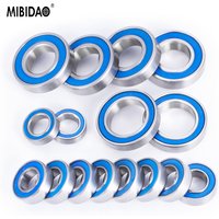 MIBIDAO 16Pcs 15x24x5mm 8x16x5mm Wheel Hub Axle Sealed Bearing Kit for 1/6 SCX6 AXI05000 RC Crawler Car Upgrade Parts
