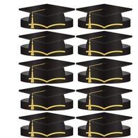 10 Piece 2026 Paper Graduation Hats Congrats Headbands for School Ceremony Party Celebration Photo Booth