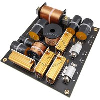 1pcs 1200W 3 Way Hi-Fi Speaker Frequency Divider Filter Audio Crossover Board With Tweeter Fuse Protection For 15-18 Inch
