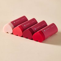 1/4/8pcs Cute Gradient Red Heart Eraser Round Shaped Rubber Creative Soft Erasers for School Kids Gifts Stationery F3223