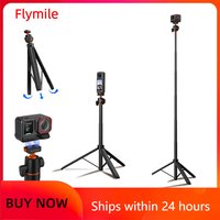 Flymile Tripod for DJI Insta360 Ace Pro 2/X5 With Mount Base Quick-release Tripod 140CM Selfie Stick Photography Accessories