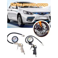 AliExpress NONE Tire Pressure Gauge Inflator Gun 220PSI Air Compressor Tool with Deflation Function, Mechanical Dial for Car Motorcycle Bike
