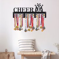 Medal Holder Sports Cheerleaders Medal Hanger Display Hook Cheerleading Awards Ribbon Medals Holder for Wall Metal Wall1pc
