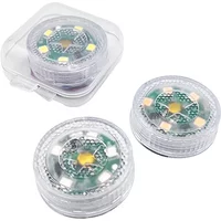 1/2/4/6 Mini LED Warning Light and Ambient Vibe Light - Button Battery Powered, Portable, For Home, Camping, Car Interior