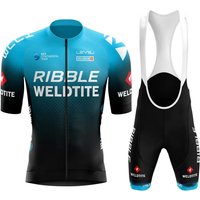 AliExpress Ribble Weldtite Cycling Jersey Set Short Sleeve Men Anti-UV Bike Summer Cycling Clothing Maillot Ciclismo Hombre Bicycle Suit