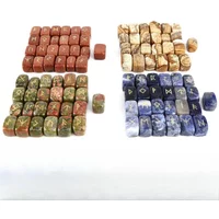 25pcs/set Healing Crystals Runestones Reiki Energy Rune Gemstone Collection Symbol Carved Amethyst Labradorite Rose Quartz Stone
