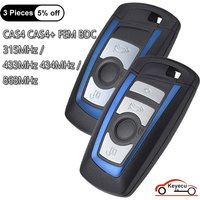KEYECU Blue Smart Remote Key Fob 315MHz YGOHUF5662 434MHz HUF5767 868MHz HUF5661 for BMW 5 7 F Series X5 X6 F20 F21 F30 F31 F32