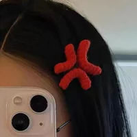 2025 Expression Handmade Hair Clips For Women Girls Creative Angry Headwear Funny Side Clip Versatile Hair Accessories Gifts