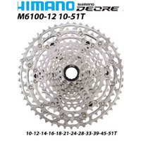 AliExpress Shimano SHIMANO Deore M6100 SLX M7100 XT M8100 XTR M9100 12Speed Micro Spline Cassette for Mountain Bike Flywheel Variable T 45T