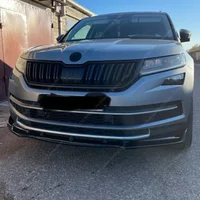 Car Front Bumper Lip Spoiler For Skoda Kodiaq Splitter Diffuser Retrofit Kodiaq MK1 NS NV TSI TDI 2017-2021 Bodykits Tuning