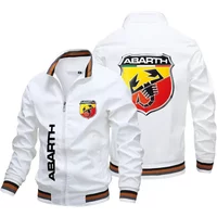 Neue Baseballjacke, Abarth Automotive bedruckte Jacke, Herren-Motorradjacke, große Bomber-Fliegerjacke für Damen, dünn