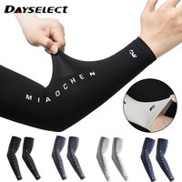 1Pair Summer Cooling Arm Sleeves Breathable UV Protection UPF50+ Lightweight Ice Silk Outdoor Cycling Sports Men Women Unisex
