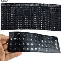 Keyboard Key Sticker for Laptop Letter Notebook Computer Decal Skin Spanish Russian Korean Arabic English Thai German Italian
