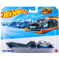 GENUINE Hot Wheels Premium Car Semi Twin Mill Blue Toys 1/64 Diecast Vehicle Track Fleet Alloy Model Collection Birthday Gift