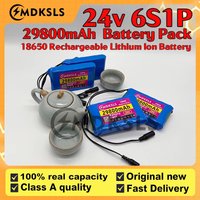 2026 6S1P Portable New high-capacity 24V 18650 rechargeable battery lithium-ion DC25.2V 29800mAh monitor camera toy car+charger
