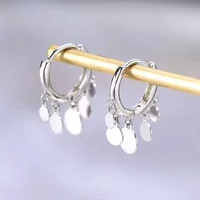925 Sterling Silver Hoop Earrings for Women Silver Gold Jewelry Gifts Trendy Jewelry