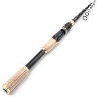 1.8M-2.7M Telescopic Fishing Rod Carbon Spinning Rod Fishing Pole Wooden Handle Lightweight Power M Fast