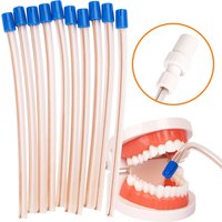 10Pcs Dental Saliva Ejector Aspirator Disposable Aspirator Tube Bendable Odontologia Suction Tips Dentistry Materials