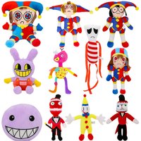 Amazing Digital Circus 6 Styles Joker Rabbit Plush Figure Soft Fluffy Cartoon Peripheral Ornament For Party Decoration Presents