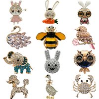1/12PCS Cute Animal Metal Shoe Charms for Clogs, Rabbit, Bee, Swan DIY Accessories for Kids & Teens Metal Shoe Decorations