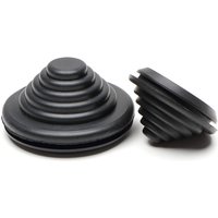 Black Rubber Tower Type Protection Coil Over Coil Wire Loop Threading Sleeve Flame Retardant Insulation Protective Coil Grommet