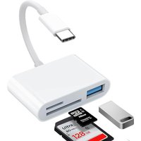 3 In 1 Adapter Type-C, Tf, Cf, Sd, Memory Card Reader, Recorder, Compact Flash Usb-C, Pro, for IPad Pro Huawei Macbook Samsung