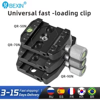 BEXIN 70mm Camera Clamp Quick Release Clamp Tripod Ball Head Mount Adapter Portable Stand Clamp Compatible with Arca Swiss Plate