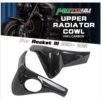 For Triumph Rocket III Rocket3 2020 2021 2022 2023 Carbon Fiber Upper Radiator Cowl Cover Side Cap Motorcycle Modification