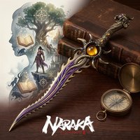 11inch Metal Naraka Bladepoint Katana Anime Steel Ninja Knife Sword Blade Real Size Japanese Katana Original Samurai Toy Gift