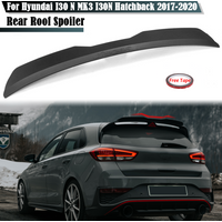 Car Rear Roof Spoiler For Hyundai I30 N MK3 I30N Hatchback 2017 2018 2019 2020 Black / Carbon Look Rear Trunk Spoiler Wing Lip