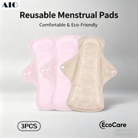 AIO Washable Incontinence Pads, Leak Proof Reusable Sanitary Pads for Women, Urine Proof Period Underwear Pads 3PCS wholesale