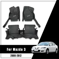 Tapis de sol de voiture pour Mazda 3 2012 2011 2010 2009 2008 2007 2006, tapis personnalisés, accessoires d'intérieur automobile, tapis imperméables