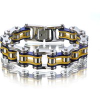 Men Bracelets,Biker Bicycle Motorcycle Chain Link Bracelets For Men,Support Style Customization,Punk Stainless Steel Jewelry