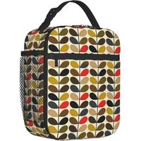 Orla Kiely Abstract Multi Stem Insulated Lunch Bag Reusable Waterproof Thermal Oxford Bento Tote Bags for Women Work Picnic