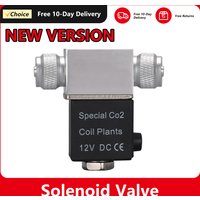 Solenoid Valve for Aquarium CO2 System Regulator DC 12V Output Connect M10*1 External Thread Noiseless Low Temperature Version