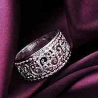 925 Sterling Silver Charms Retro Ring for Women Lady Wedding Party Gift Wholesale Price Luxury