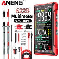 ANENG 622B 9999 Counting Multimeter+PT1005B Silicone Probe Wire High Precision Multifunctional Electrical Testing Tool Set