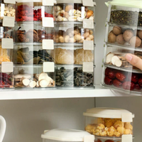 Kitchen Spice Storage Box Onion Ginger Garlic Fresh-keeping Box Multi-layer Food Sealing Moisture-proof Packaging Tank Household