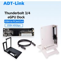 eGPU Thunderbolt 4 /3 TB3/TB4 To PCIe 4.0 X4 Laptop GPU Dock External Adapter USB4 Vertical Bracket Support UT4G NUC ITX STX