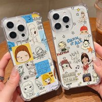 Cartoon Yoshitomo Nara Phone Case For Samsung Galaxy S25 S24 S23 S22 S21 S20 Note20 Edge FE Ultra Plus 4G 5G Anti Fall Clear TPU