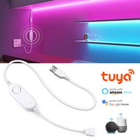 5V USB Tuya WIFI RGB Controller Smart LED Strip App Remote Control Dimmer TUYA Smart Life Work with Alexa Google Assistant