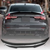 For Audi A3 S3 RS3 8V Sedan 2013-2020 PSM Style Rear Boot Spoiler Car Rear Trunk Lip Spoiler Wing Rear Roof Spoiler Cap Tuning